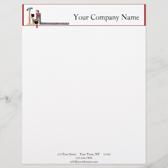 Handyman Tools Letterhead (Front)