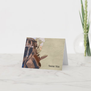 Handyman Tools Watercolor Letterpress Thank You Card