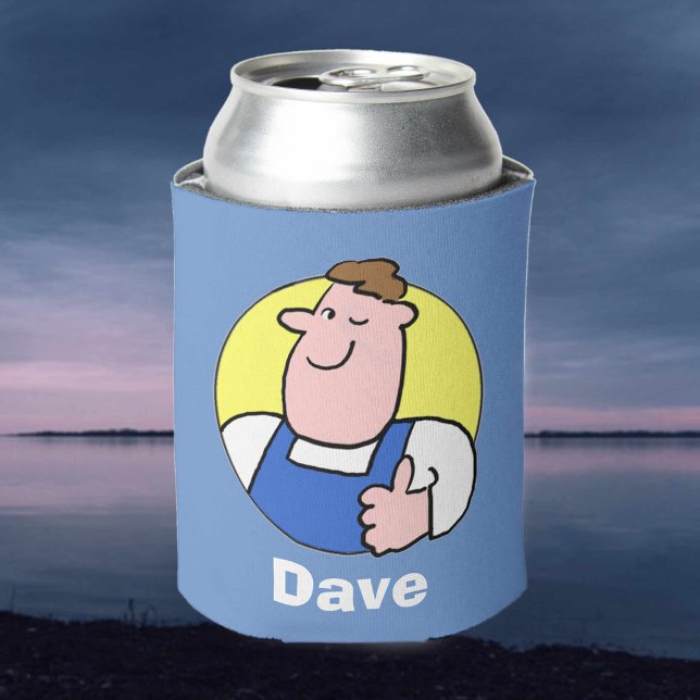 Handyman Tradesman with Name Can Cooler (Creator Uploaded)
