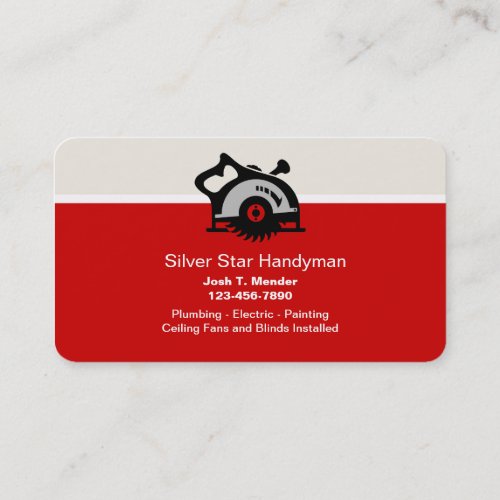 Handyman Two Side Business Cards