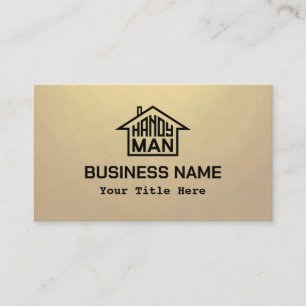 Handyman with logo business card