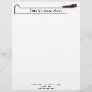 Handyman Wood Saw Business Letterhead