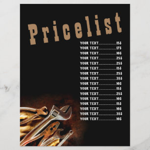 Handyman Work Price List Flyer