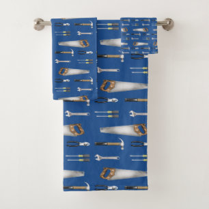Handyman Work Tools Bath Towel Set