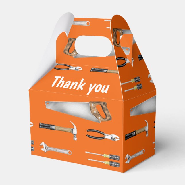 Handyman work tools  favor boxes (Front Side)