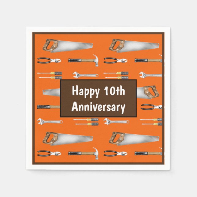 Handyman work tools  napkins (Front)