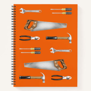 Handyman work tools notebook
