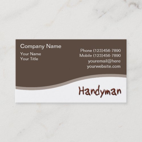 Handyyman Business Cards