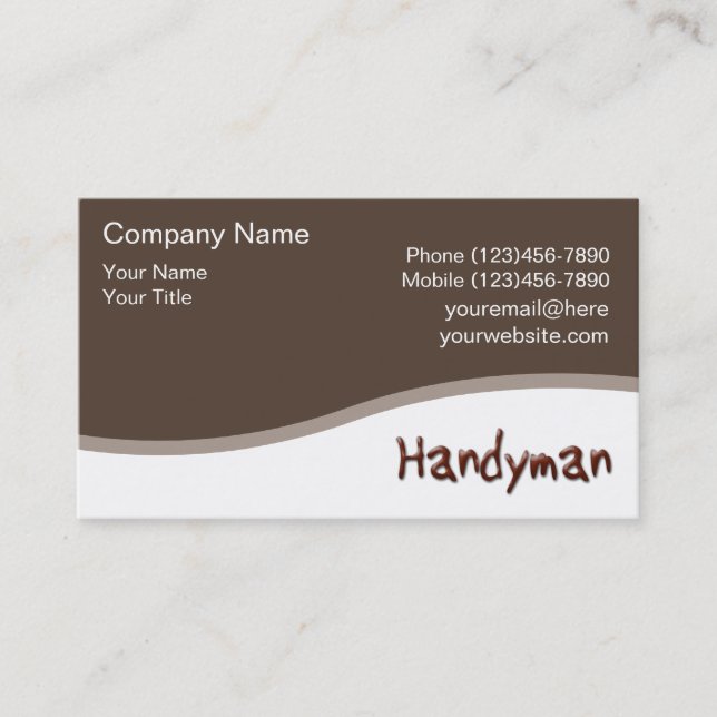 Handyyman Business Cards (Front)
