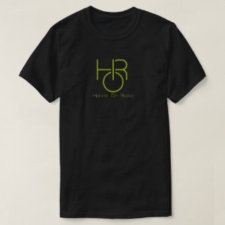 Handz On Radio Medium Logo Black Tee with text