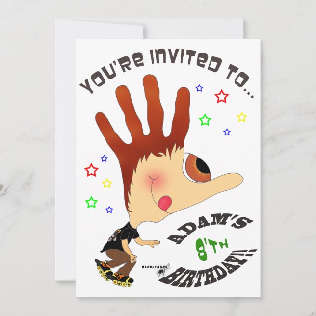 HANDzYMANS-RollerbladerInvitation Invitation (Front)
