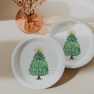 Hang a Shining Star Christmas Paper Plates