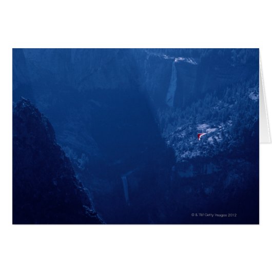 Hang Glider above Mountains Cards (Front Horizontal)