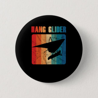 Hang Glider Hang Gliding Extreme Sports Gift Button