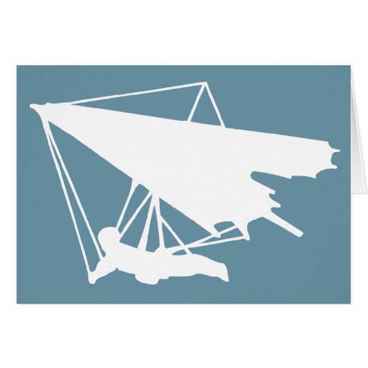 hang glider silhouette cards (Front Horizontal)