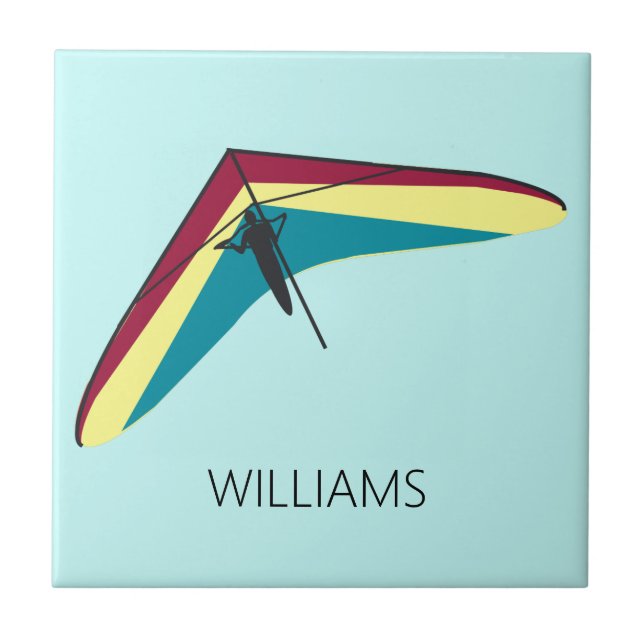 Hang Gliding Ceramic Tile (Front)