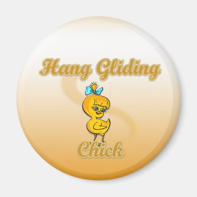 Hang Gliding Chick Magnet (Front)