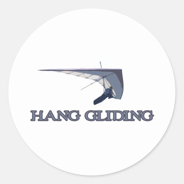 Hang Gliding Classic Round Sticker (Front)