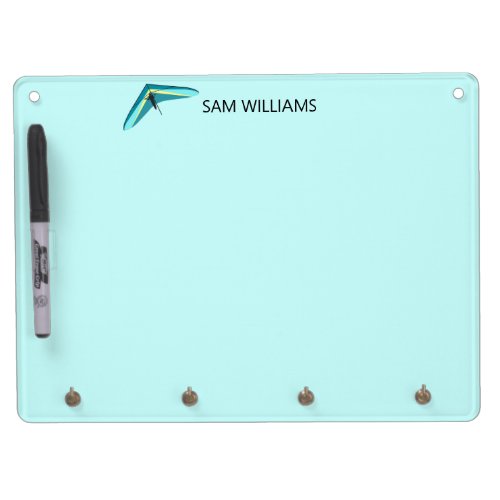 Hang Gliding Dry Erase Board With Keychain Holder