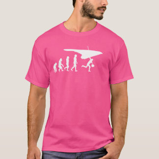 Hang Gliding Evolution Caveman Timeline Funny T-Shirt