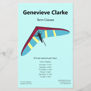 Hang Gliding Flyer