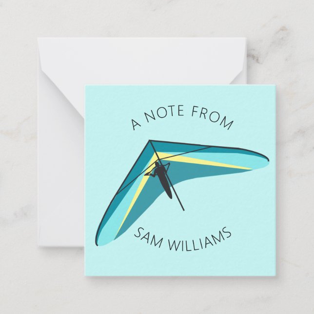 Hang Gliding Note Card (Front)