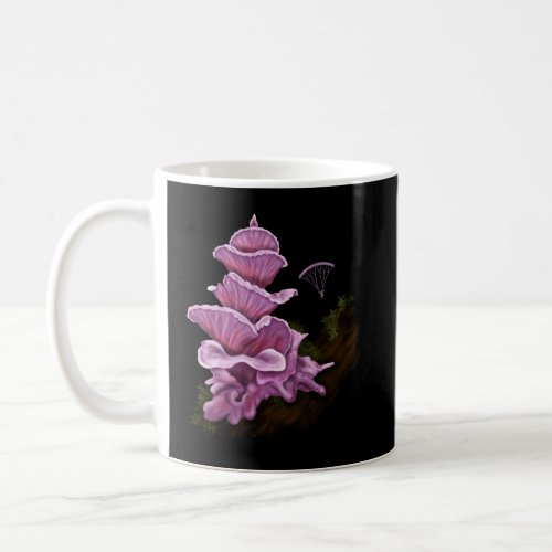 Hang Gliding off Pink Pagoda Mushroom Coffee Mug