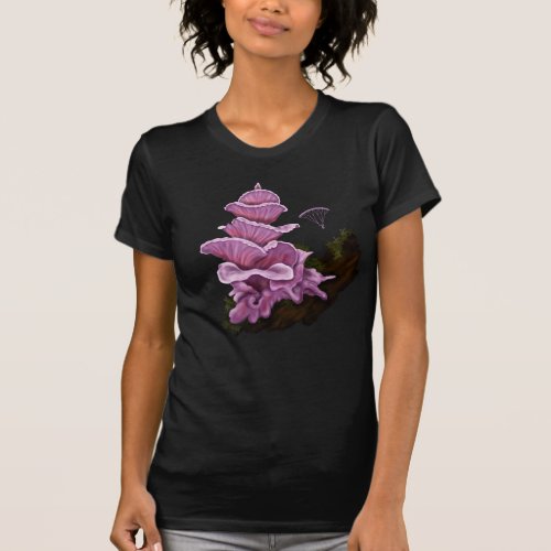 Hang Gliding off Pink Pagoda Mushroom T_Shirt