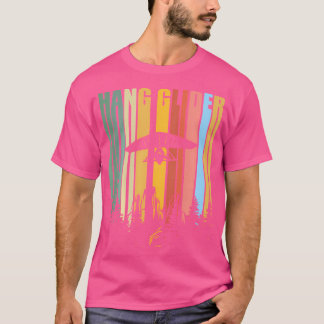Hang Gliding Pilot Funny Sunset Hang Gliding Kite T-Shirt