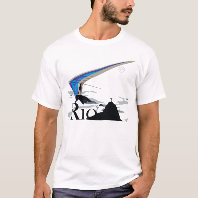 HANG GLIDING Pontocentral river T-Shirt (Front)