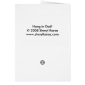Hang in Dad! Cards (Back)