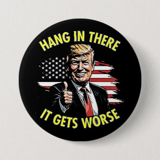 hang in there button