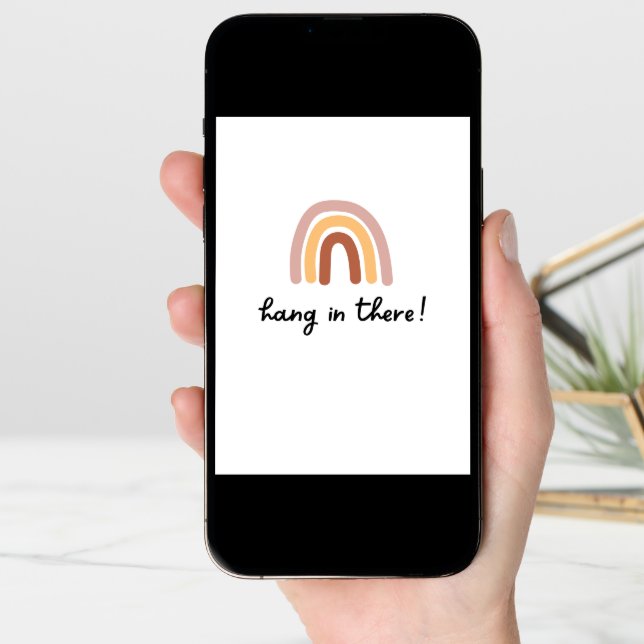 Hang in There Encouragment Sympathy Get Well Card (Front Digital)