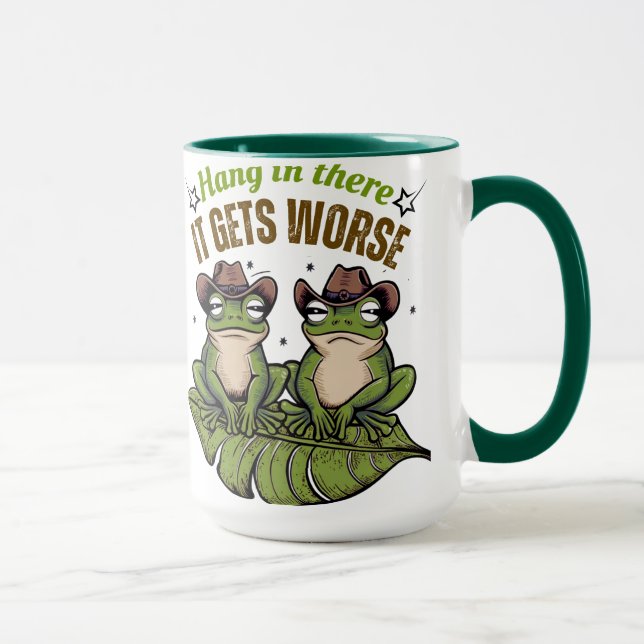 Hang in There, It Gets Worse – Frog Mug (Right)