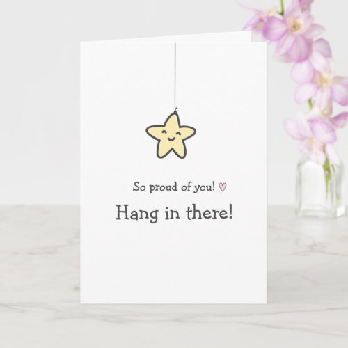 Hang In There Keep Fighting Cancer Encouragement Card