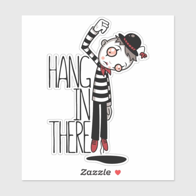 Hang In There Mime Sticker (Sheet)