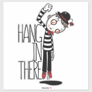 Hang In There Mime Sticker