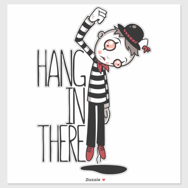 Hang In There Mime Sticker (Sheet)