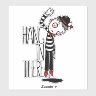 Hang In There Mime Sticker