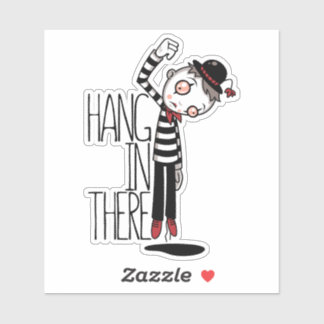 Hang In There Mime Sticker
