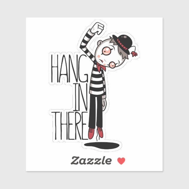 Hang In There Mime Sticker (Sheet)
