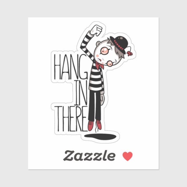Hang In There Mime Sticker (Sheet)