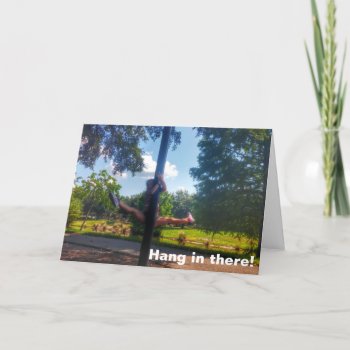 Hang In There Personalized Cards by Gigglesandgrins at Zazzle