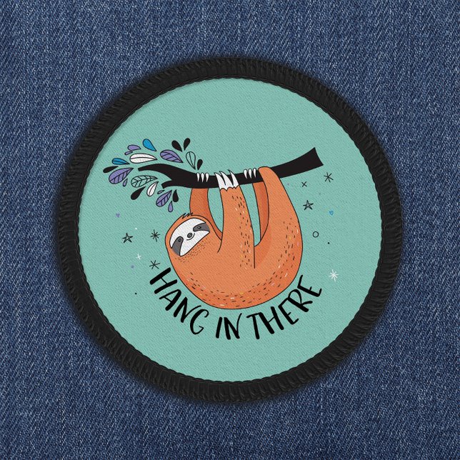 Hang In There Sloth Patch (This friendly sloth patch will keep you cool, calm and collected on the big days.)