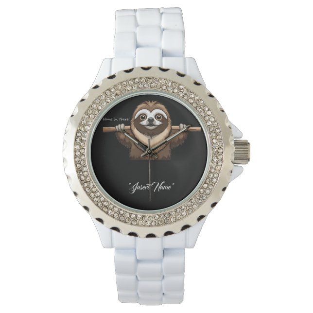 "Hang in There": Sloth's Encouraging Words  Watch (Front)