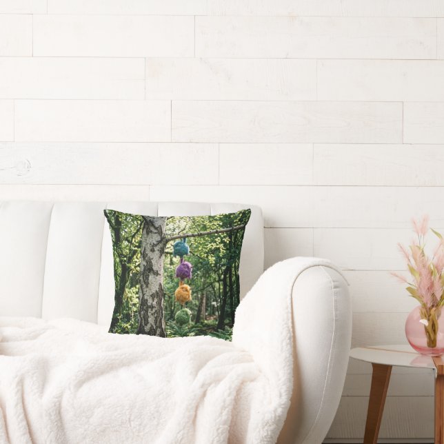 Hang In There Throw Pillow (Couch)