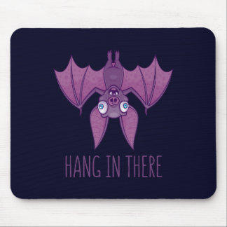 Hang In There Wacky Vampire Bat Mouse Pad