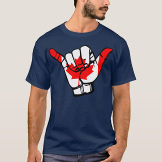 Hang Loose Brazilian JiuJitsu Shaka Hand Canadian T-Shirt