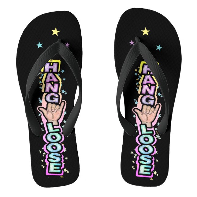 Hang Loose  Flip Flops (Footbed)