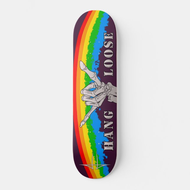 Hang Loose Skateboard Deck (Front)
